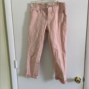 Gap Light Pink Straight Leg capris